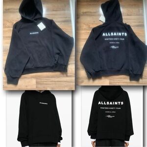 All Saints  Tour Talon cotton Hoodie Size-L NWT